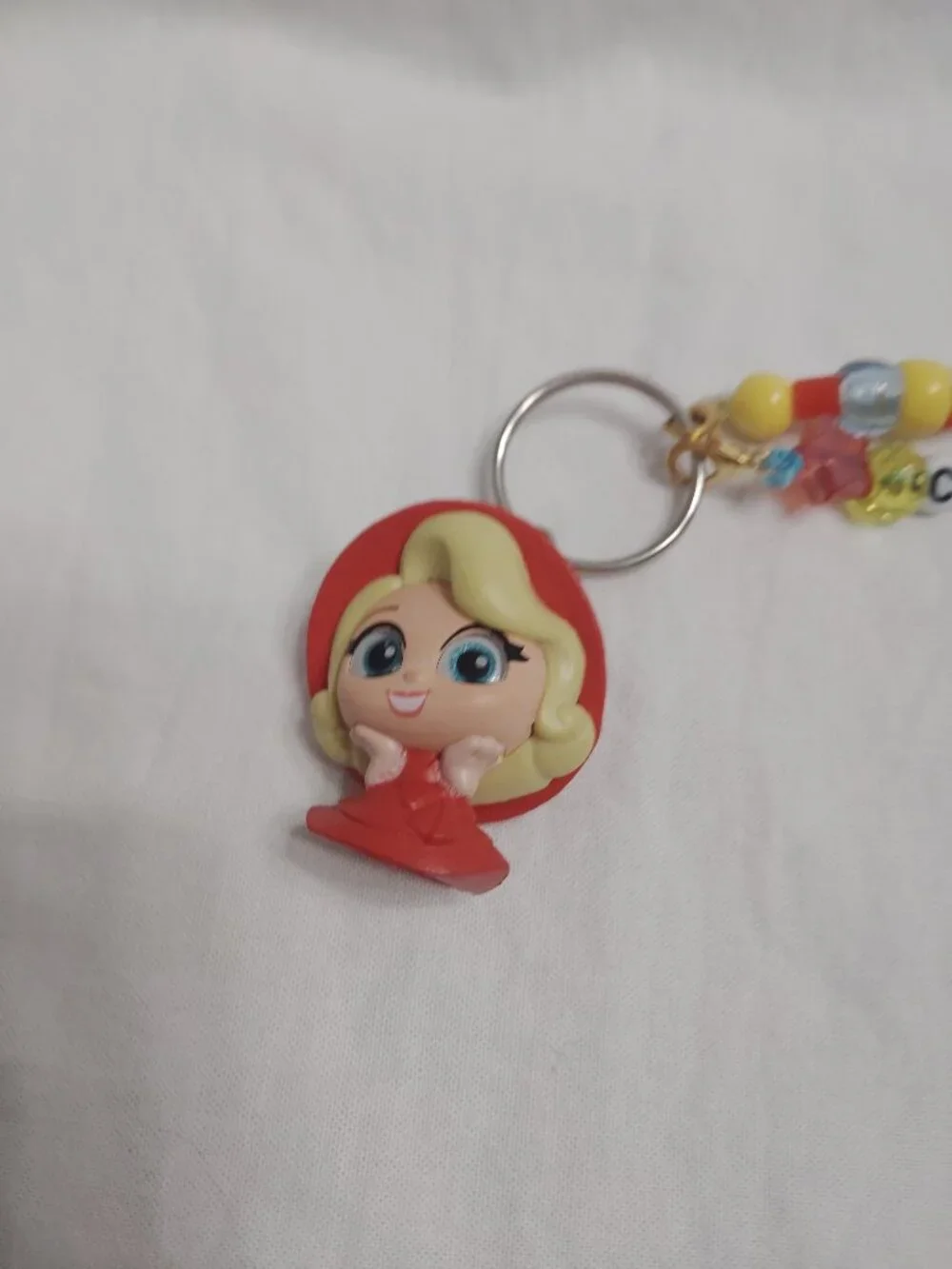 Disney Doorable Red outfit Charlotte Handmade Keychain